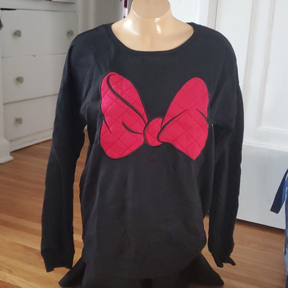 Disney Store Quilted Bow Sweatshirt